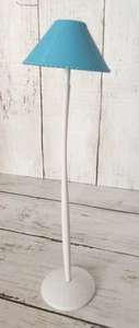 Barbie Living Room Blue White Tall Lamp Doll Size READ - Picture 1 of 5