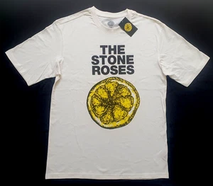 THE STONE ROSES T-Shirt SmtoLg Ecru Wh Cotton Short Sleeve BNWT Primark Licence - Picture 1 of 1