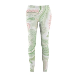 Floral Patterned Casual Leggings, Comfortable Stretch Leggings, Fashion [...] - Picture 1 of 5