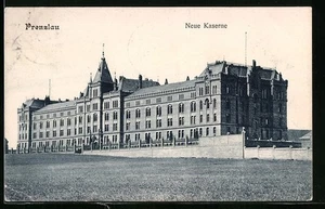 Prenzlau, Ansichtskarte, Ansicht der neuen Kaserne 1908 - Picture 1 of 2