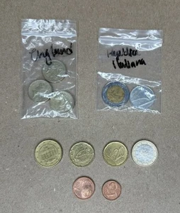 Mixed European Coin Lot | 3x England, 2x Italy + Euro & International Coins | 11 - Picture 1 of 6