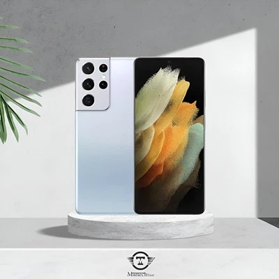 Samsung Galaxy S21 Ultra - 128GB - Phantom Silver - NEUwertig - vom Händler - Bild 1 von 4