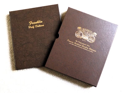 COMPLETE FRANKLIN HALF DOLLAR SET 1948-1963 DANSCO ALBUM + SLIPCASE UNCIRCULATED - Image 1 of 4