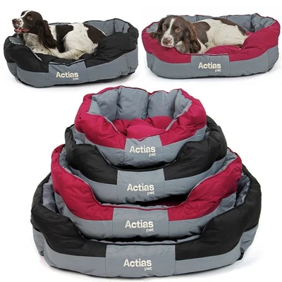 Waterproof Dog Bed Washable Hardwearing Puppy Pet Soft Cushion Basket - Image 1 of 4