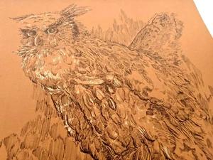 Mid Century Owl Litho Z Charlotte Sherman LTD Edition hand signed Amazing!!  - Picture 1 of 12