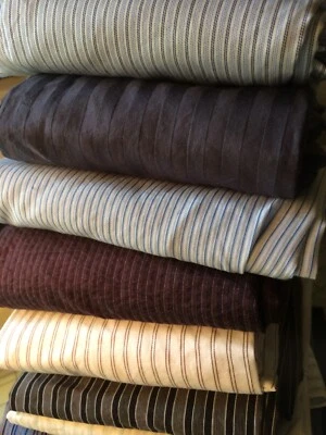 24-pc, Big Scraps Dark & Light Men's stripes 12 shirt SLEEVE w/cuff 100% Cotton - Image 1 of 4