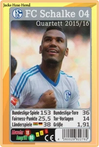Quartett Kartenspiel von FC Schalke 04  Bundesliga Saison 2015/2016 Spiel  NEU - Bild 1 von 1