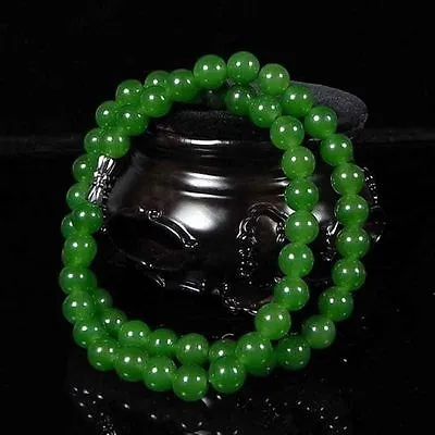 Beautiful Chinese Handcraft 100% Natural Jade Green Jade Necklaces • 7.07$