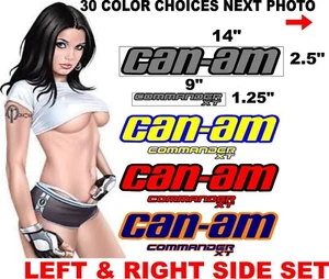 CAN AM COMMANDER XT CANAM DECAL DECALS REPLACEMENT OLD STYLE 30 COLOR OPTIONS - Bild 1 von 2