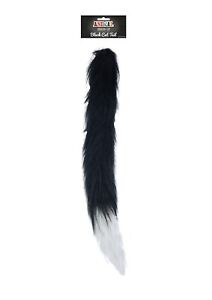 World Book Day Furry Cat Costume Tail In The Black & White Long 30cm Hat Theme