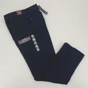 Pantalones de mezclilla para mujer Gloria Vanderbilt talla 10 cortos azul oscuro pierna cónica nuevos con etiquetas - Imagen 1 de 17