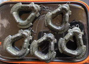 5 X 3oz Pinza Anka Cables Suave Ejército Camuflaje Barbel, Carpa, Mar y Playa Pesca - Imagen 1 de 1