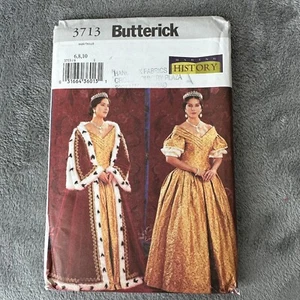 Butterick Pattern 3713 Sz 6-10 Queen Robe Princess Gown Costume Theater - Picture 1 of 6