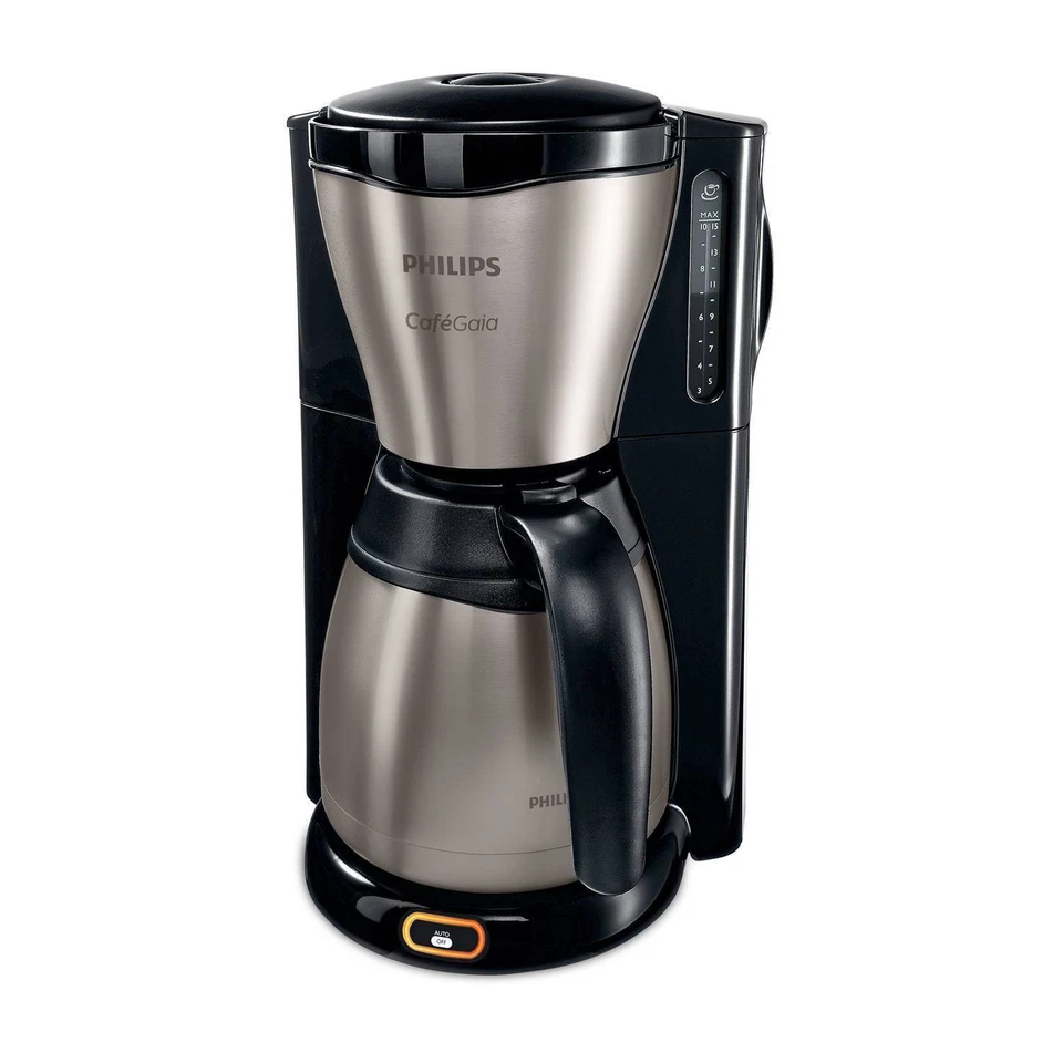 Philips HD7548/20 Café Gaia Kaffeemaschine - Schwarz und Metall