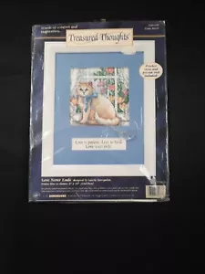 Dimension’s Treasured Thoughts Cross Stitch Religious "Love Never Ends" #72433 - Picture 1 of 2