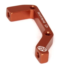 Reverse Components Disc Brake Adapter PM/IS Rear 180mm, Orange - Picture 1 of 12