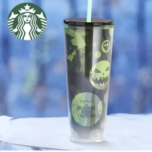 Bicchiere Disney Starbucks Nightmare Before Christmas con cannuccia CONFERMATO - Foto 1 di 2