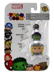 Tsum Tsum Marvel 3-Pack Winter Soldier Gamora Thor Sealed Series 1 Disney New - Picture 1 of 2
