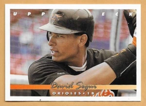 David Segui Baltimore Orioles #792 - cubierta superior casi nuevo-como nuevo 1993 - Imagen 1 de 2
