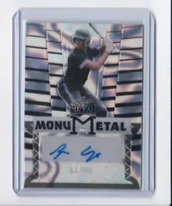 R.J. COPE 2024 FOGLIA METALLO LAVA ARGENTO PARALLELO MONUMETAL ROOKIE AUTO-#'D 25/25 - Foto 1 di 24
