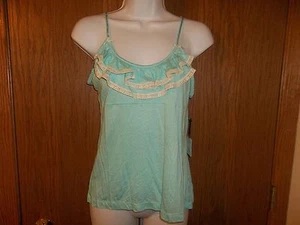 NEW WOMEN'S JESSICA SIMPSON MINT GREEN SLEEP TOP SIZE MED MSP $68.00 - Picture 1 of 5