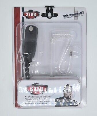 Star-M7 New OEM Klein Single-Wire Earpiece Wit Inline MIC And Clear Ear Tube • 45.42£