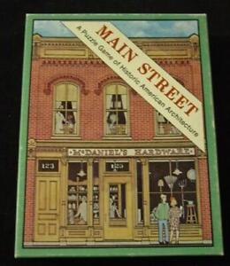 1982 Aristoplay Inc : MAIN STREET puzzle game of Historic American Architecture