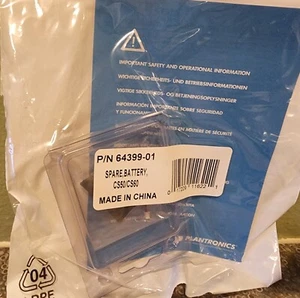 Lot of (34) New Sealed Genuine Plantronics 64399-01 Spare Battery for CS50/CS60 - Picture 1 of 2