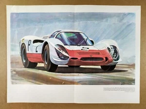 Porsche 910 1968 póster plegable central - Imagen 1 de 1