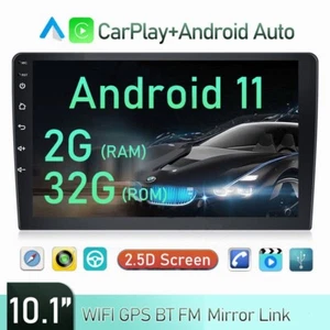 10,1" Android 11 Autoradio Radio Carplay GPS Navi WiFi Doppel 2DIN Touchscreen - Bild 1 von 12