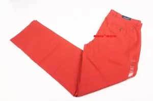 $65 Mens TOMMY HILFIGER Custom Fit Chino Pants 34 x 32 Lava RED slim - Picture 1 of 5