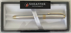 NIB Sheaffer PRELUDE Palladium Plate Ballpoint Pen Blk Ink - 22k Trim N2917451 - Picture 1 of 5