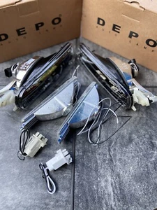 Set Of Depo RH & LH 3series Fog Light Fog Lamp Assy 444-2004R-AQ & 444-2004L-AQ. - Picture 1 of 14