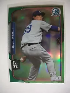 HYUN-JIN RYU 2015 Bowman Chrome Green Refractor #45 Dodgers 23/99 - Picture 1 of 1