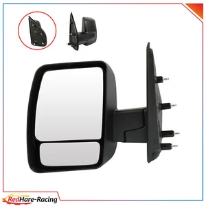 Espejo retrovisor lateral negro plegable manual para Nissan NV 1500/2500/3500 2012-2013 - Imagen 1 de 1