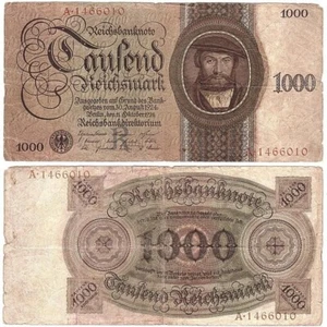 Deutschland - 1000 Mark 1924 vz S. 179 Lemberg-Zp - Bild 1 von 1