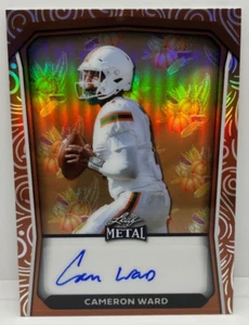 2024 Leaf Metal Thanksgiving Cam Ward Auto /2 Cornucopia NFL Draft Pick TA-CW1 - Picture 1 of 2