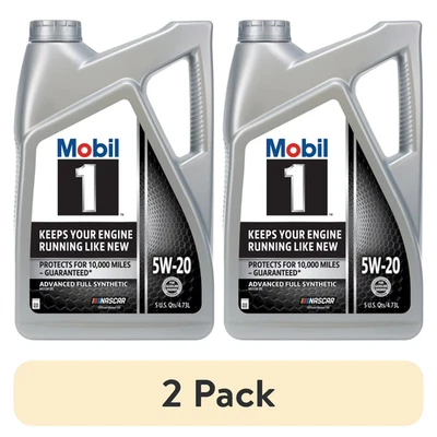 2 Pack, Mobil 1 Advanced Full Synthetic Motor Oil 5W-20, 5 Quart - Imagem 1 de 4
