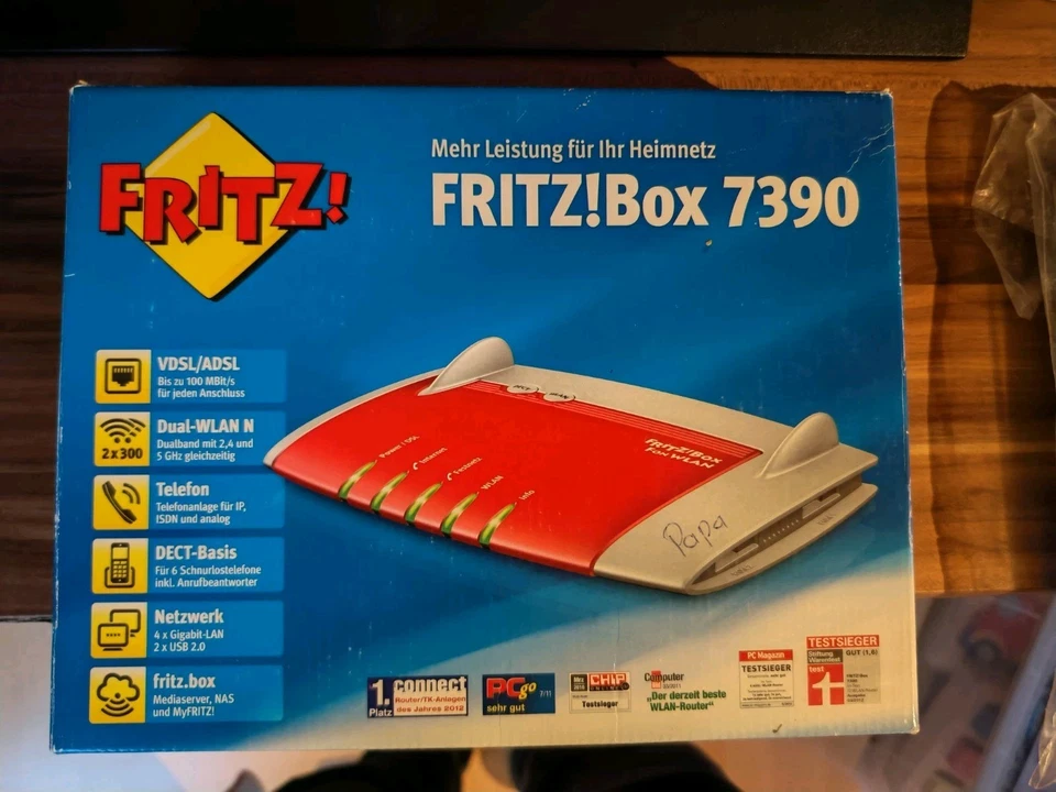 AVM FRITZ!Box 7390 Premium Telefon und WLAN Router OVP Repeater Modem Funktionen - Bild 1 von 3