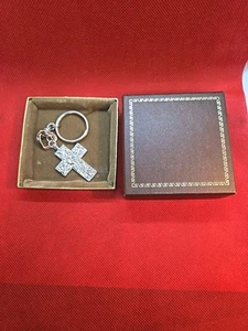 Schwerer Sterling Silber CHRISTLICHES Kreuz Schlüsselanhänger fast 2/3 einer Feinunze!  - Bild 1 von 11