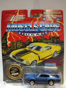 Johnny Lightning 1970 Ford Mustang Boss 302 Muscle Cars EE. UU. Serie 9 Azul - Imagen 1 de 2