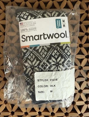 NUEVO Smartwool Unisex Talla Mediana Tradicional Copo de Nieve Lana Calcetines Negros Foto 1 de 4