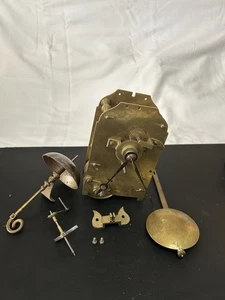 ANTIKES FUSEE UHRWERK MIT GLOCKE AUF STÄNDER UND PENDEL - Bild 1 von 20