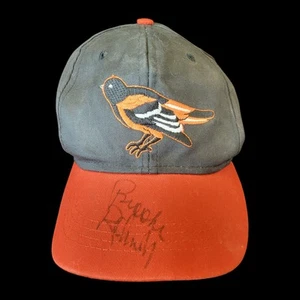 BROOKS ROBINSON AUTOGRAPHED MLB BALTIMORE ORIOLES HAT + Boog Powell Rex Barney - Picture 1 of 7