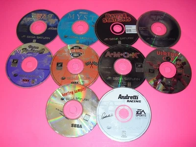 10 Sega Saturn DISC ONLY Untested lot! Ironman X-O Myst AMOK Virtua Fighter - Image 1 of 4