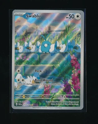 SWABLU 213/182 SV04: PARADOX RIFT ILLUSTRATION RARE HOLO 2023 POKÉMON TCG - Image 1 of 2