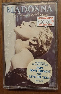 Madonna – True Blue. Australian Cassette with Hype Sticker - Image 1 of 4