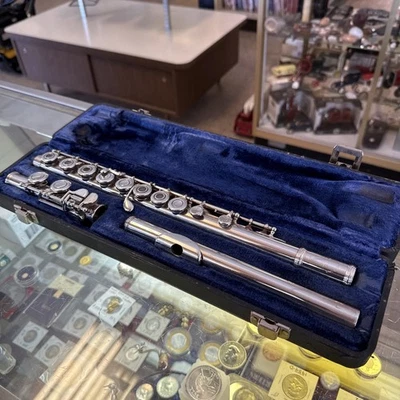 W.T. Flauta de plata esterlina Armstrong ELKHART-IND modelo 80 ¡438 gramos de peso!! Foto 1 de 4