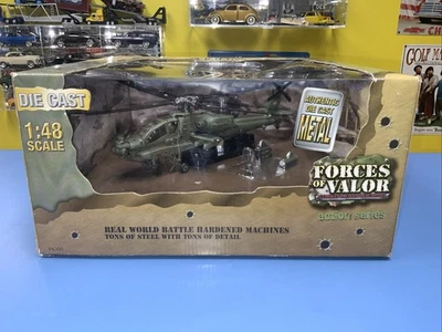 FORCES OF VALOR AH-64A Apache Attack Helicopter Diecast 1:48 Scale Released 2007 - Image 1 of 4