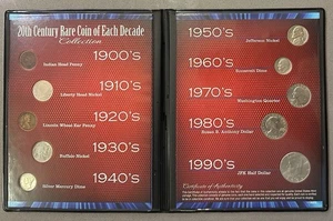 20th Century Rare Coin of Each Decade Collection - 10 Coins - Picture 1 of 3